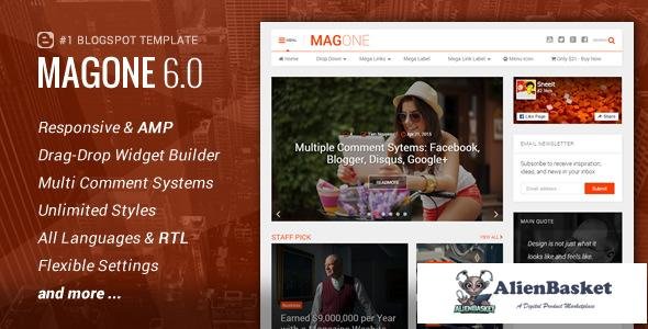 14859 MagOne v6.5.7 - Responsive News & Magazine Blogger Template 