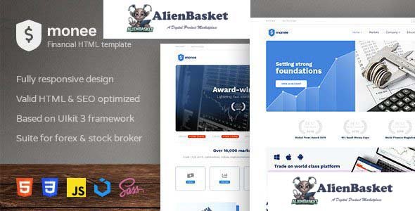 27957 Monee v1.1.2 - Forex and Stock Broker HTML Template 