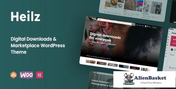 27960 Heilz v1.0 - Digital Downloads & Marketplace WordPress Theme 