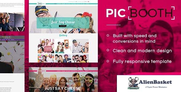 28118 Picbooth - Complete Photobooth, Photography HTML Site Template 