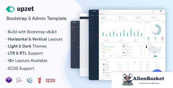 28132 Upzet v1.0 - Admin & Dashboard Template 