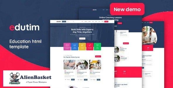 28144 Edutim v1.0 - Education LMS Html Template 