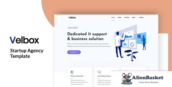 28222 Velbox v1.0 - Startup & Sass Template 