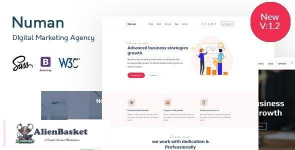 28224 Numan v1.2 - Digital & Marketing Agency HTML Template 