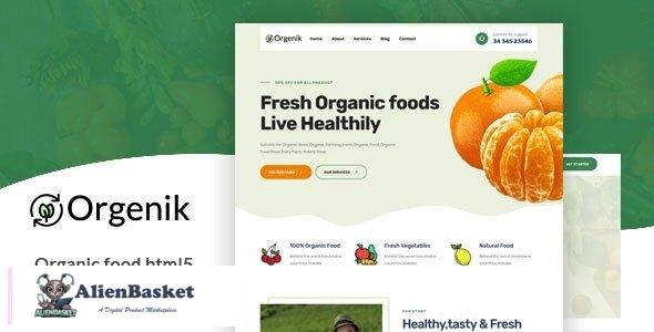 28245 Orgenik v1.0 - Organic Food HTML5 Template 