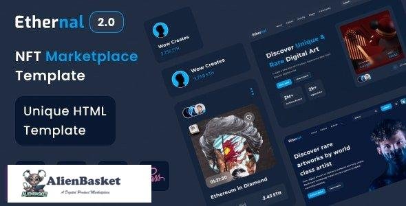 28250 Ethernal v1.0 - NFT Marketplace HTML Template 