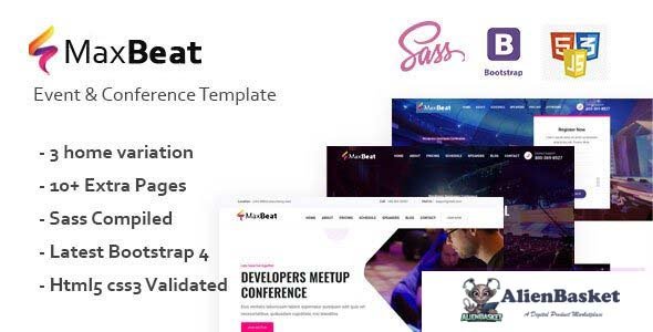 28255 Maxbeat v1.0 - Event & Conference HTML5 Template 