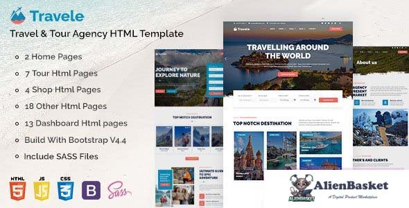 28311 Travele v1.0 – Travel & Tour Agency HTML Template 