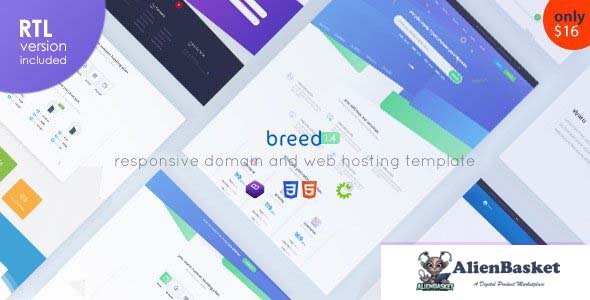 28431 Breed v1.4 - WHMCS & HTML Web Hosting Template 