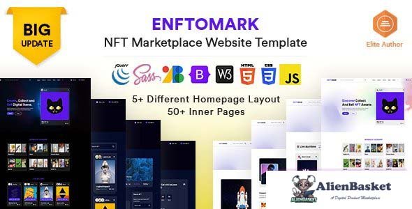 28437 Enftomark v1.0 - NFT Marketplace Website template 