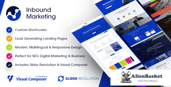 28538 Inbound Marketing v1.1.6 - Inbound, Landing Page WordPress Theme 