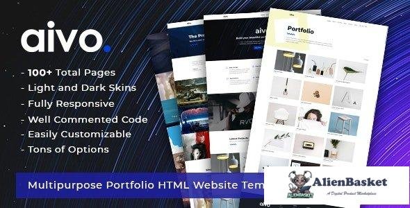 28583 Aivo v1.5 - Responsive Portfolio HTML Website Template 