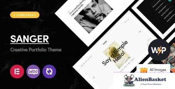 34002 Sanger v1.11 - Personal Portfolio for Creatives WordPress Theme 