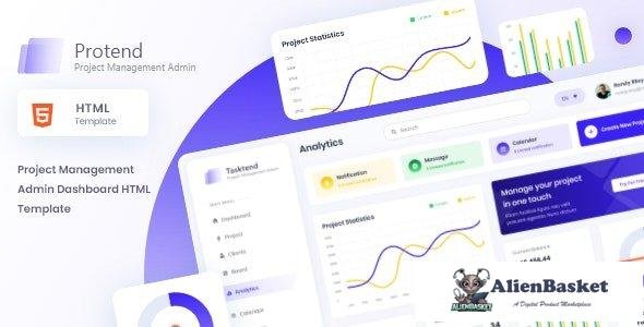 28654 Protend v1.0 - Project Management Admin Dashboard HTML Template 