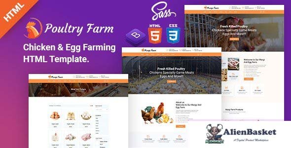 28656 PoultryFarm v1.0 - Organic Poultry HTML Template 