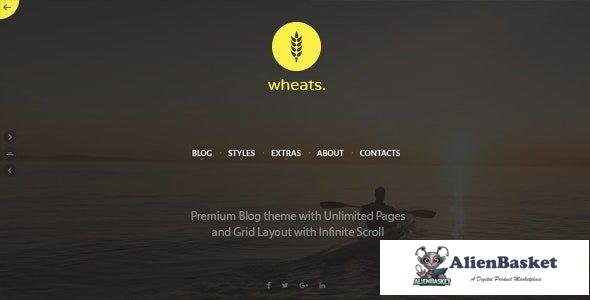 28686 Wheats v1.8 - WordPress easy blogging theme 