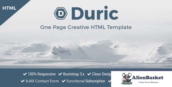28707 Duric v1.0 - One Page Creative HTML Template 