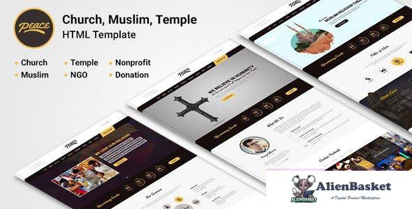 28710 Peace v2.0 - Church / Muslims / Temple HTML Template 