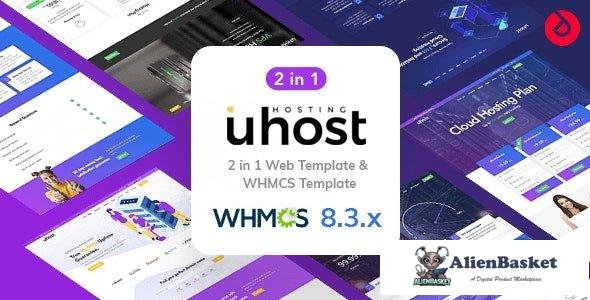 28724 Uhost v1.6 - Modern Web Hosting & WHMCS Template 