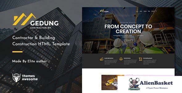 28740 Gedung v1.0 - Contractor & Building Construction HTML Template 