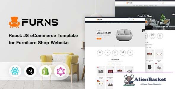 28797 Furns v1.0.1 - React eCommerce Template for Furniture Store Website 