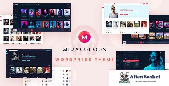 43324 Miraculous v2.0.4 - Online Music Store WordPress Theme 