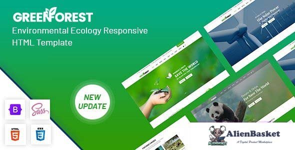 28942 GreenForest v2.0.0 - Environmental Ecology Responsive Template 