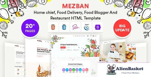 28969 Mezban v1.0 - Food Delivery, Food Blogger & Restaurant HTML Template 