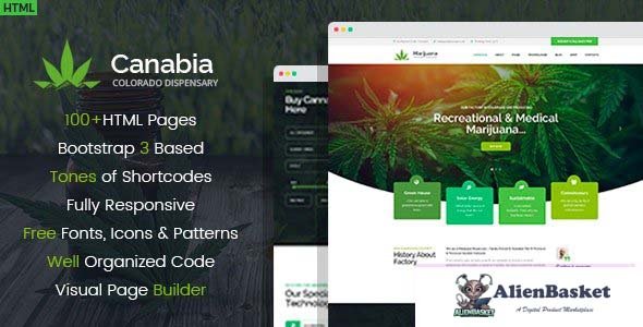 28974 Canabia v1.0 - Medical Marijuana Dispensary HTML Template 