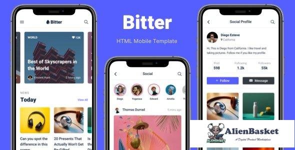 28975 Bitter v1.3 - HTML Mobile Template 