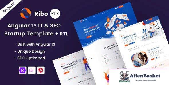 29000 Ribo v1.3 - IT & SEO Marketing Startup Angular 13 Template 