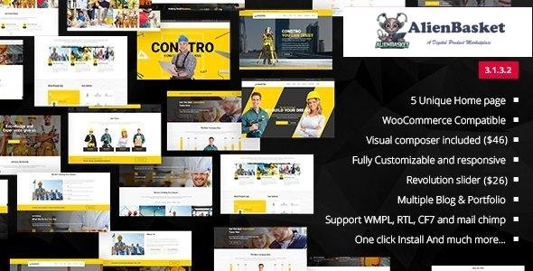 29060 Constro v3.1.3.2 - Construction Business WordPress Theme 