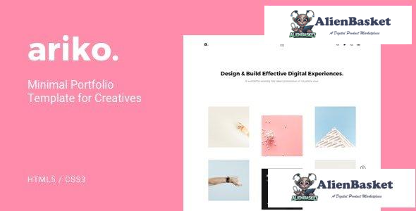 29065 Ariko v1.0 - Minimal Portfolio Template for Creatives 