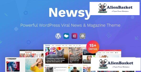 29170 Newsy v1.5.0 - Viral News & Magazine WordPress Theme 