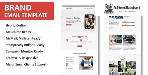 29242 Brand v1.0 - Multipurpose Responsive Email Template with Online StampReady & Mailchimp Editors