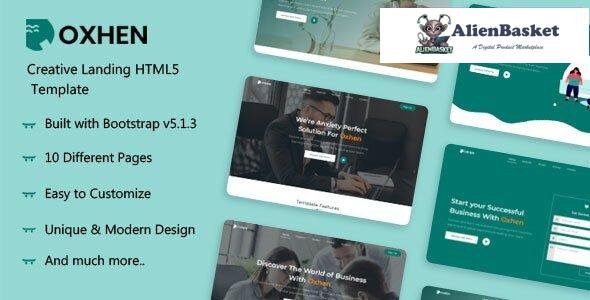 29266 Oxhen v1.0 - Creative HTML5 Landing Template 