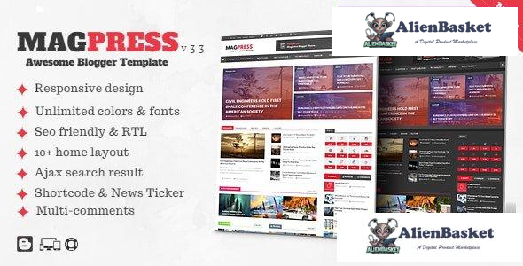 29269 Magpress v3.3 - Magazine Responsive Blogger Template 