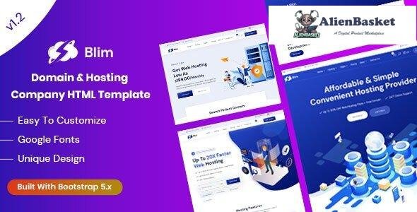 29272 Blim v1.2 - Domain & Hosting Company HTML Template 