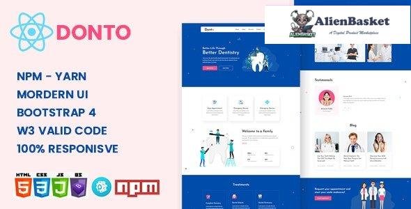 29328 Donto v1.0 - Dental Clinic & Medical Health React Template 