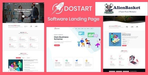 29346 Dostart v1.6 - Startup Landing Page 