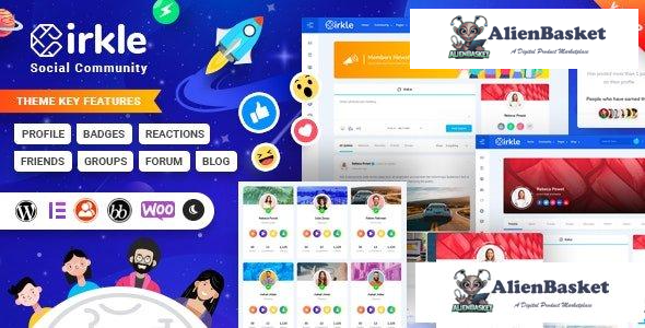29418 Cirkle v1.0.2 - Social Networking WordPress Theme 