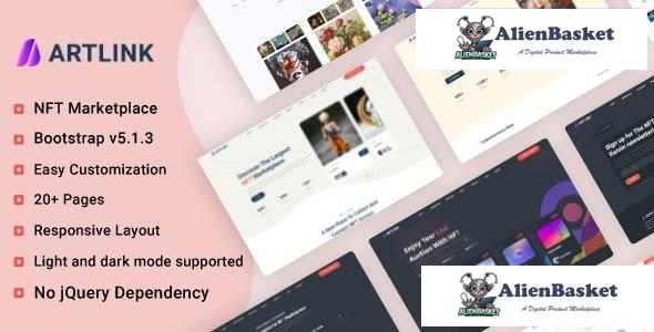 29528 Artlink v1.0 - NFT Marketplace Template 