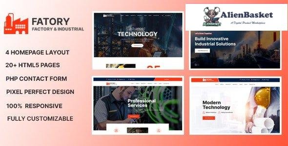 29731 Fatory v1.2 - Industrial & Construction Template 