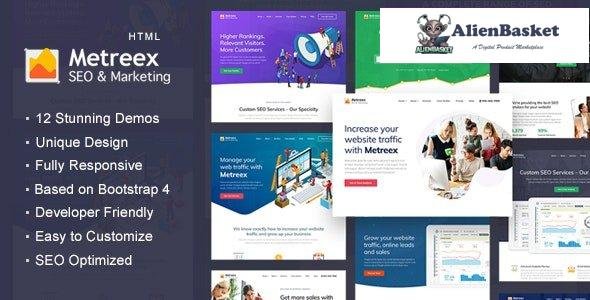 29768 Metreex v1.1 - SEO & Digital Marketing Agency Landing Page Template 