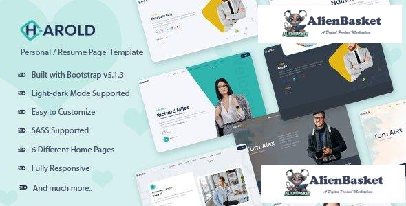 29769 Harold v1.0 - Personal Portfolio Template 