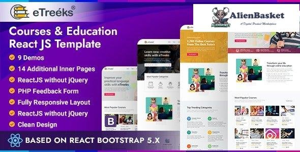 29770 eTreeks v1.0 - Online Courses & Education React JS Template 