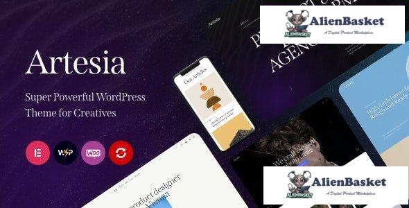 29844 Artesia v1.0 - WordPress Theme for Creatives 