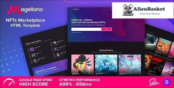 29883 Magellano v1.0 - NFT Marketplace HTML Template 