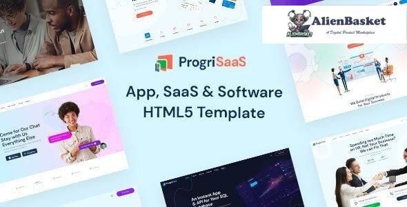 29911 ProgriSaaS v1.0 - Creative Landing Page HTML5 Templates 