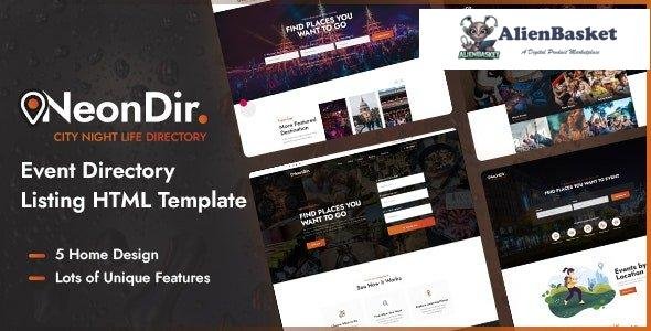 29912 NeonDir v1.0 - Event Directory Listing HTML Template 